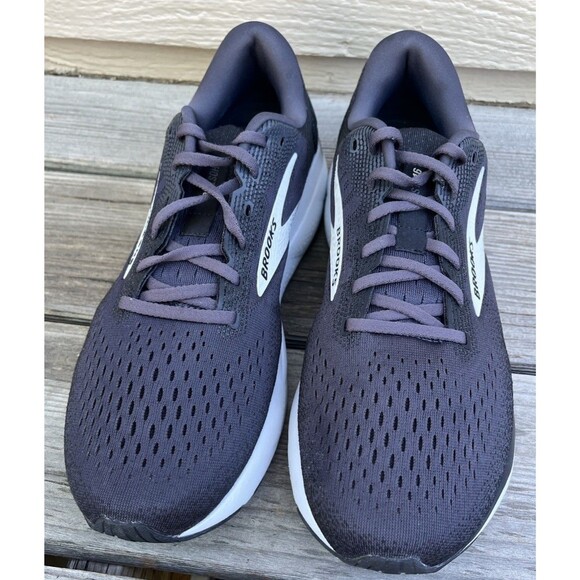 Nice! Brooks Ghost 16 Men\'s 12.5 2E Wide Running Shoes Black *MISSING INSOLES*